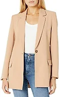 The Drop Women's Blake Long Blazer, Praline, XX-Small