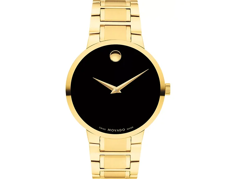 Movado Men's Portfolio Quartz Yellow Pvd Watch