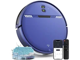 IMARTINE 2 IN 1 MOPPING AND VACUUMING ROBOT, ROBOT VACUUM AND MOP COMBO COMPATIBLE WITH WIFI/APP, ROBOTIC VACUUM CLEANER SELF-CHARGING, SLIM - NAVYBLUE