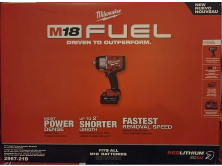 Milwaukee 2967-21B M18 18V 1/2in Impact Wrench Kit