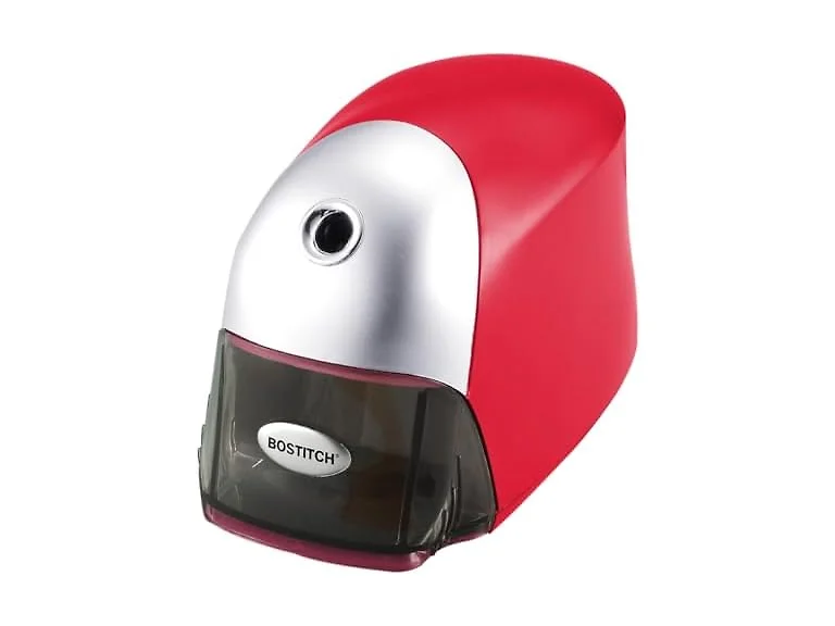 Bostitch QuietSharp Pencil Sharpener Red