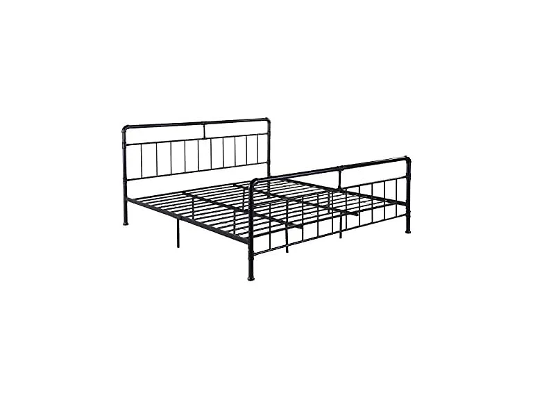 Christopher Knight Sally King Iron Bed, Black