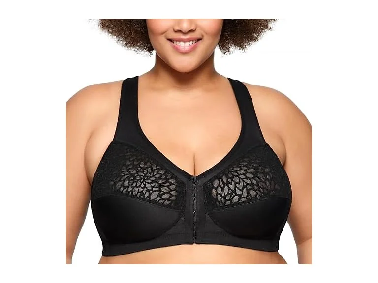 Glamorise Women (48D) Bra Wirefree 1206 Black