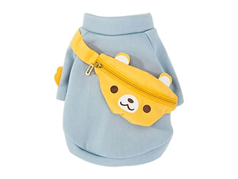 Dog Adorable Clothes with Sling Bag, Pet Cut