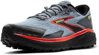 Brooks 1104291D004 9.5 Brooks Divide 5 Men's Shoes Citadel/Ebony/Lime