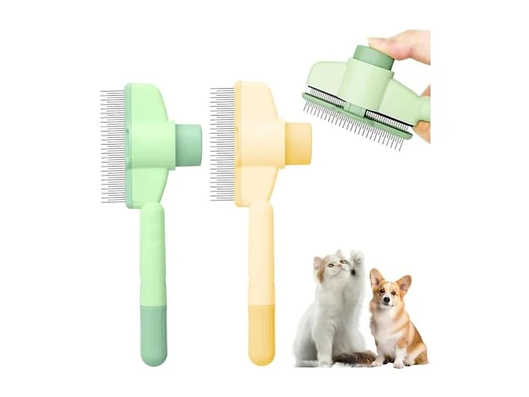 2PCS Pet Comb for Dogs & Cats, Pet Hair Removal Comb