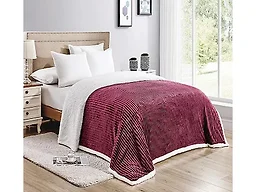 Luxury Home CORDUROY SBLT-BUR-Q Queen Oversized She