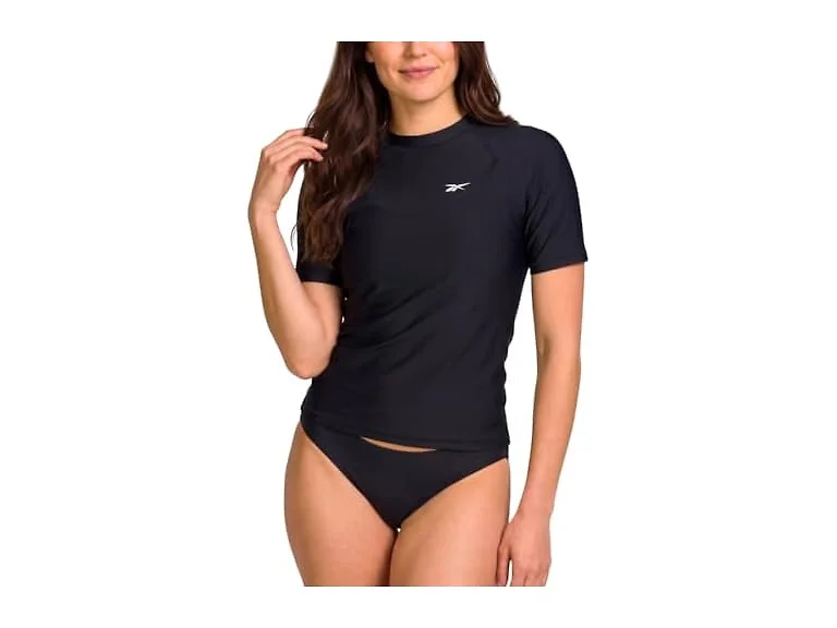 Reebok Womens S/S Rash Guard Swim Shirt