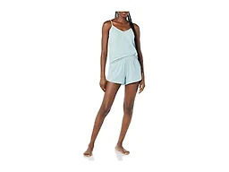 Amazon Essentials Women's Knit Jersey Cami Short Pajama Set, Dusty Blue, X-Large