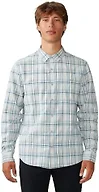 Mountain Hardwear Men's Big Cottonwood Long Sleeve Shirt, Glacial Trailhead Plaid, X-Large