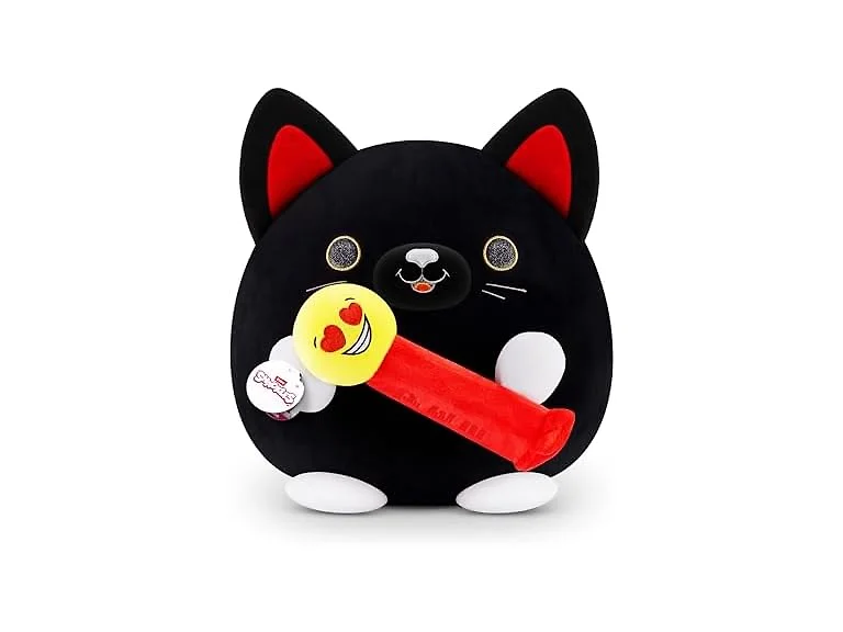 Snackles Pez Black Cat Super Sized 14 inch Plush