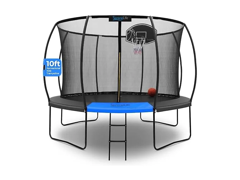 SereneLife 10FT Outdoor Trampoline for Kids