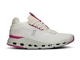 On Running 26.98125 5 On Running Cloudnova Women's Shoes Undyed-White/Carnation