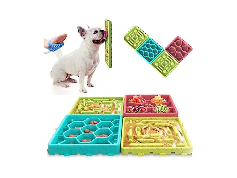Any Pet - Slow Feeding Mat, Tray, Bowls