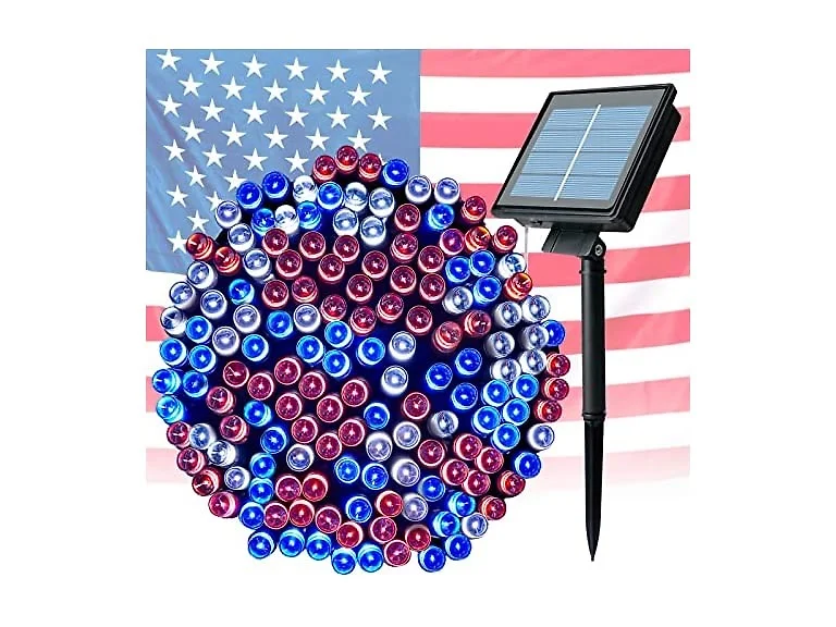 Brightown Solar Red White Blue Lights