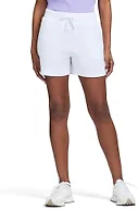 Izod Women's Shorts Active Athletic Lounge with Pockets, Bright White, Small