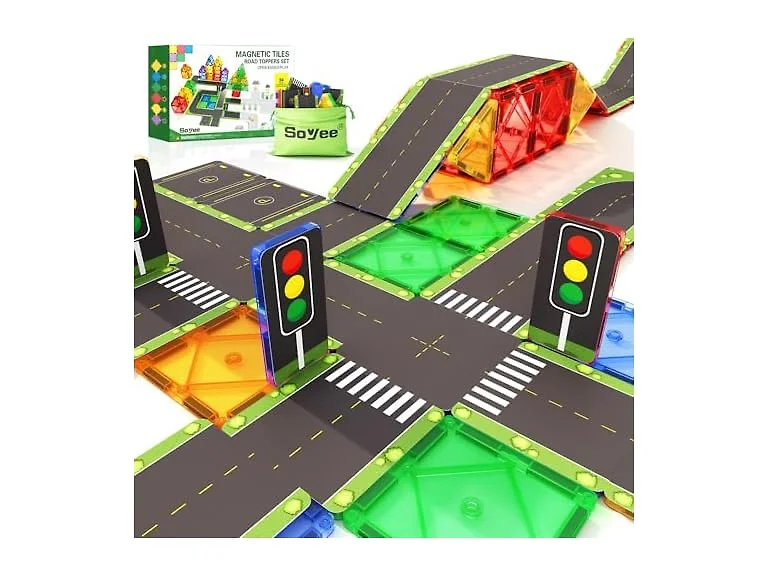 Magnetic Tiles Road Toppers Set