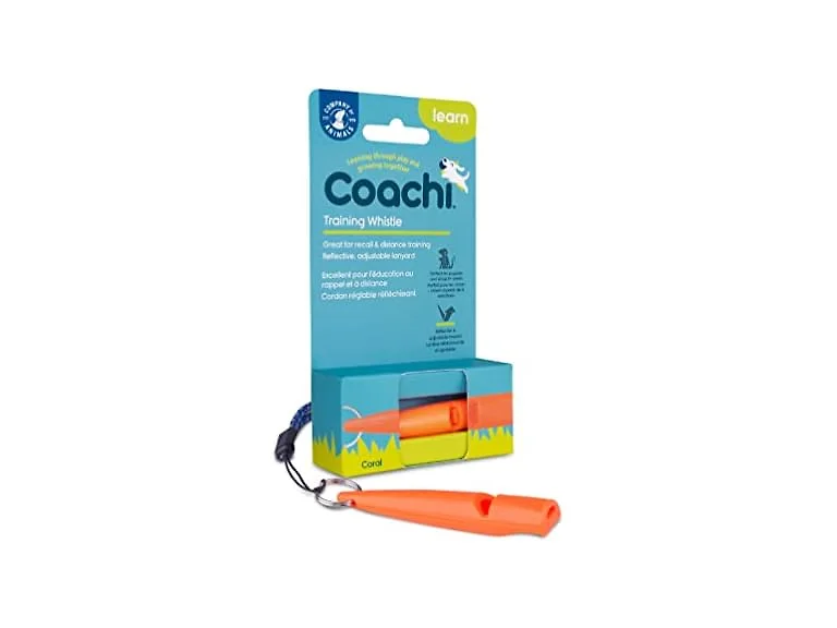 Company of Animals Coachi Training Whistle | Coral