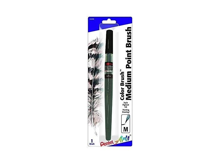Pentel Brush Pentel Arts Color Sepia 1-Pk