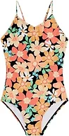 Kanu Surf Girls, Hurricane Beach Sport UPF 50 One Piece Swimsuit, Annie Black, 8