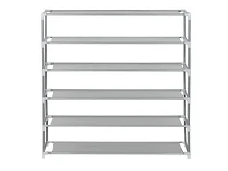 J&V Textiles 6940-GR 6-Tier Shoe Storage and Organizer Rac