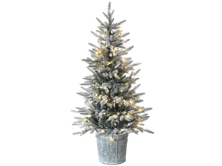 National Tree Company 4.5 ft. Pre-Lit Snowy Alpine Tree