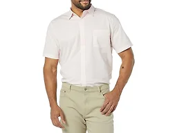 Amazon Essentials Men's Short-Sleeve Slim-Fit Stretch Poplin Shirt Shirt, Pink, X-Large
