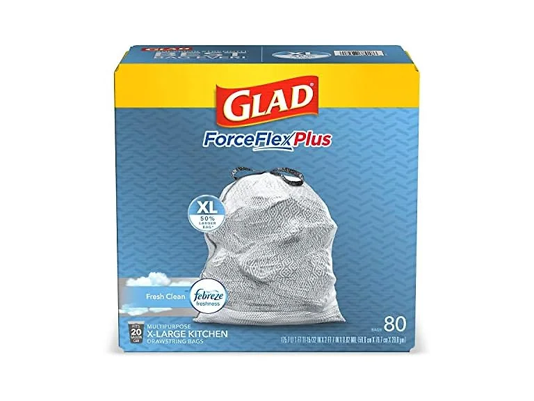 Glad ForceFlex Kitchen Bags 80ct