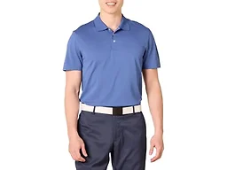 Amazon Essentials Men's Moisture Wicking Golf Polo Shirt, Short Sleeve, Slim-Fit, Quick-Dry, Active Wear, Blue, Small