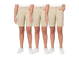 3-Pack Girl's Super Stretch Bermuda Shorts (Sizes, 4-20)