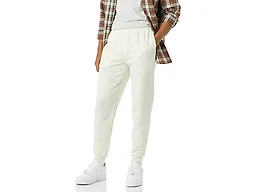 Amazon Essentials Men's Relaxed Fit Fleece Joggers Sweatpants, Drawstring Waist, Tapered Leg, Ribbed Cuffs, Brushed Interior, Off-white, Medium