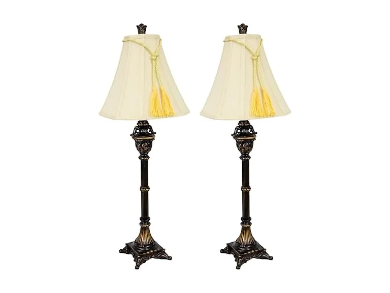Sunnydaze Decor Resin Table Lamps Set of 2