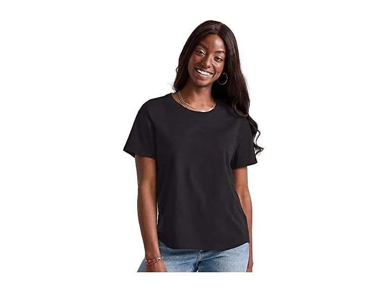Hanes Women (XS) Originals Oversized T-shirt Black