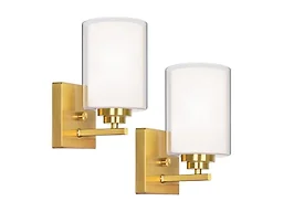 VerRon B0FHWT641V Set of 2 Wall Sconces for Bathroom