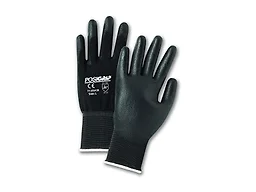 G-Tek 713SUCB/S S BLACK PU COATED BLACK NYLON, PACK OF 12