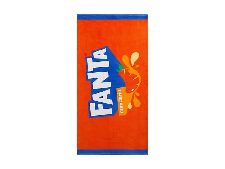 Idea Nuova Fanta Beach Towel, 30"x60" Large Orange