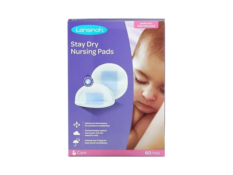 Lansinoh Stay Dry Nursing Pads, 60 Pads