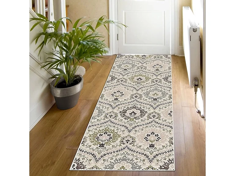 Superior Rustic Floral Damask Washable Indoor Area Rug, 2'7"x6'
