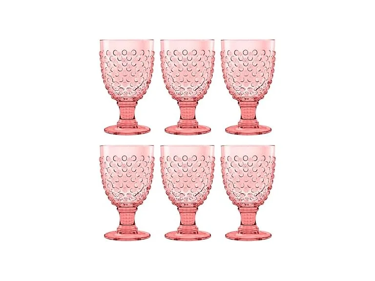 Hobnail Acrylic Wine Glass