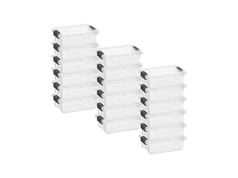 Superio 1.27 Quart Clear Plastic Storage Containers 18 PK