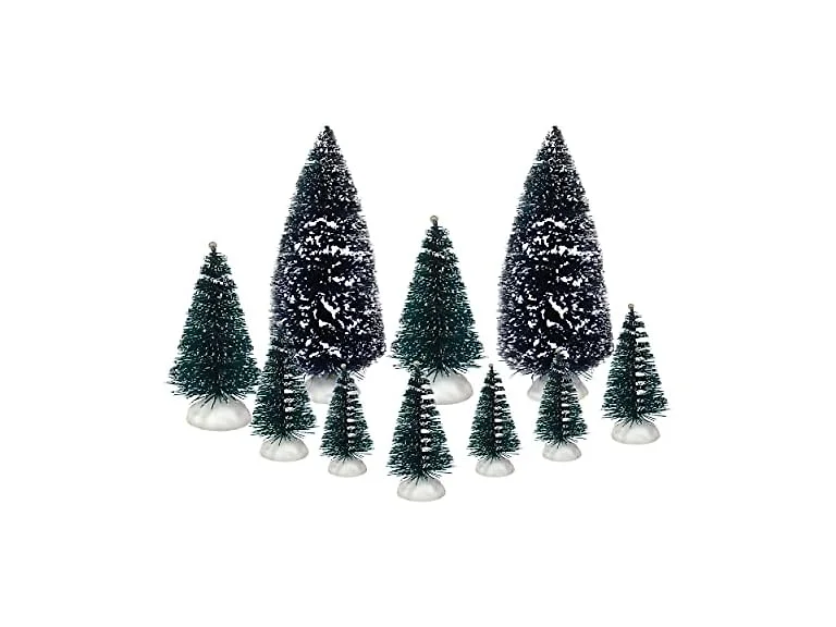 Top Treasures Set of 10 Christmas Trees