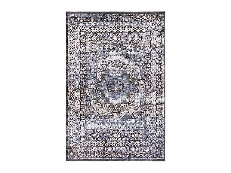 L'Baiet Lina Blue Oriental 2x6 Runner Rug