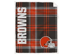 NFL Team Classic Plaid Throw - Cleveland Browns