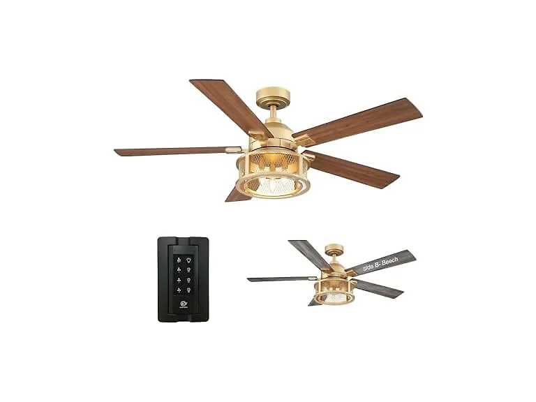 Parrot Uncle F6318GD110V-PU 52" Industrial Ceiling Fan