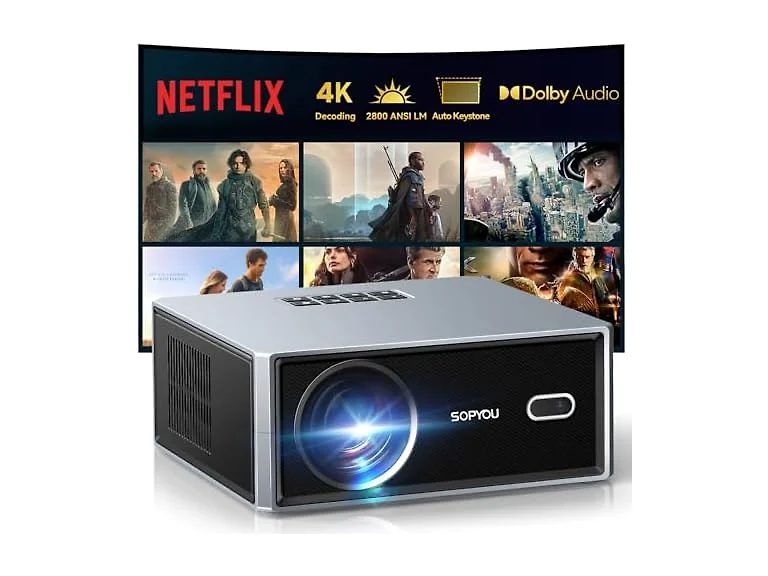 SOPYPOU Smart TV Projector