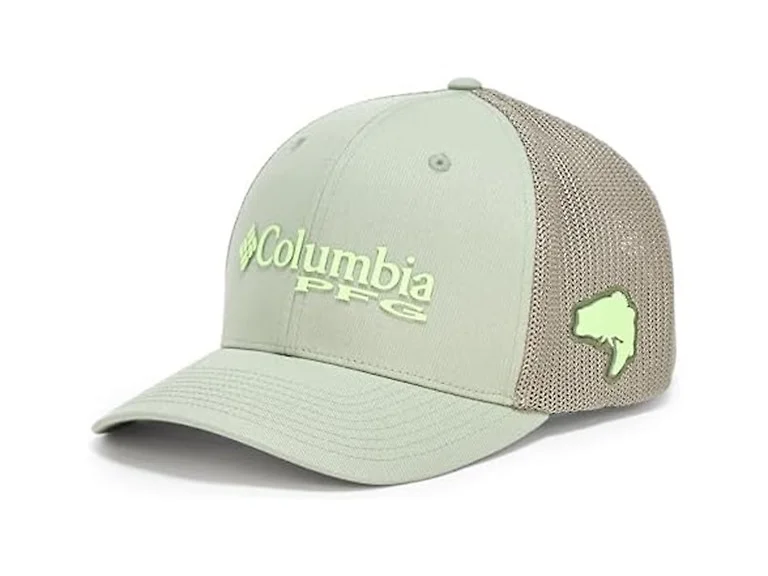 Columbia Unisex PFG Logo Mesh Ball Cap, Smokey
