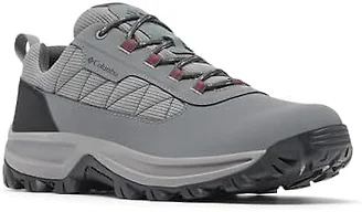 Columbia Men's Transverse Hike Low, Titanium Grey Steel/Mountain Red, 7