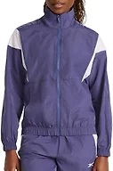 Reebok Women’s Woven Jacket, Standard Fit, Lightweight Nylon Woven Fabric, Twilight Purple, Small
