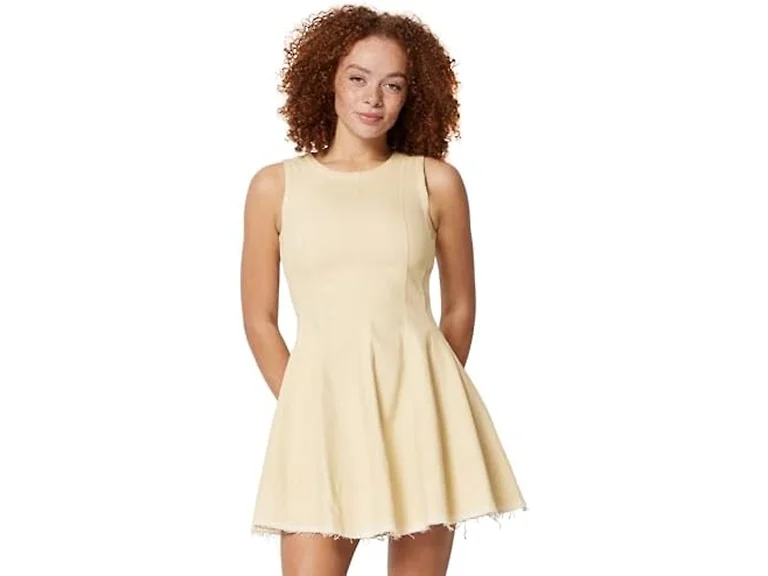 Amazon Essentials Women (12) Flare Mini Dress Ecru