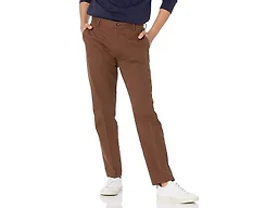 Amazon Essentials Men's Slim-Fit Wrinkle-Resistant Flat-Front Chino Pant, Brown, 38W x 30L